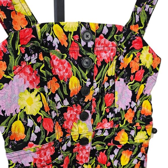 Anthropologie Maeve The Yukiko Noritake Portside Button-Front Romper Size 4 NWT - Picture 6 of 10